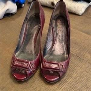 JCrew burgundy heels - size 6